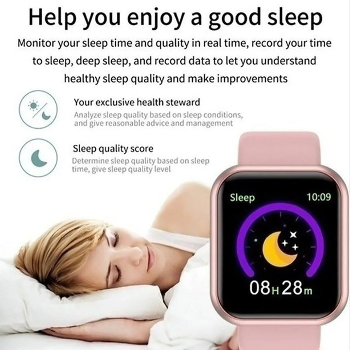 Multifunctional Smart Watch D20 Bluetooth with Sleep Monitor